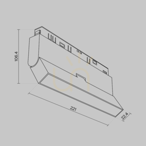 BASIS ROT Stromschienenstrahler TR036-4-12WTW-DD-W Maytoni small 6
