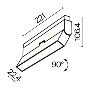 BASIS ROT Stromschienenstrahler TR036-4-12WTW-DD-W Maytoni small 7