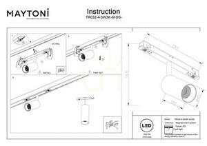 FOCUS LED-Stromschienenstrahler TR032-4-5W3K-M-DS-BBS Maytoni small 8