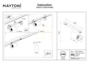 FOCUS LED Stromschienenstrahler TR032-2-12W3K-M-BBS Maytoni small 8