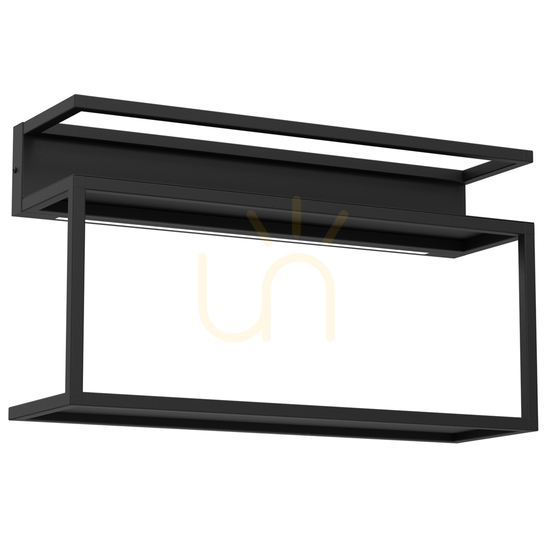 Wandregal mit 1 x Led-Dekorationsleuchte