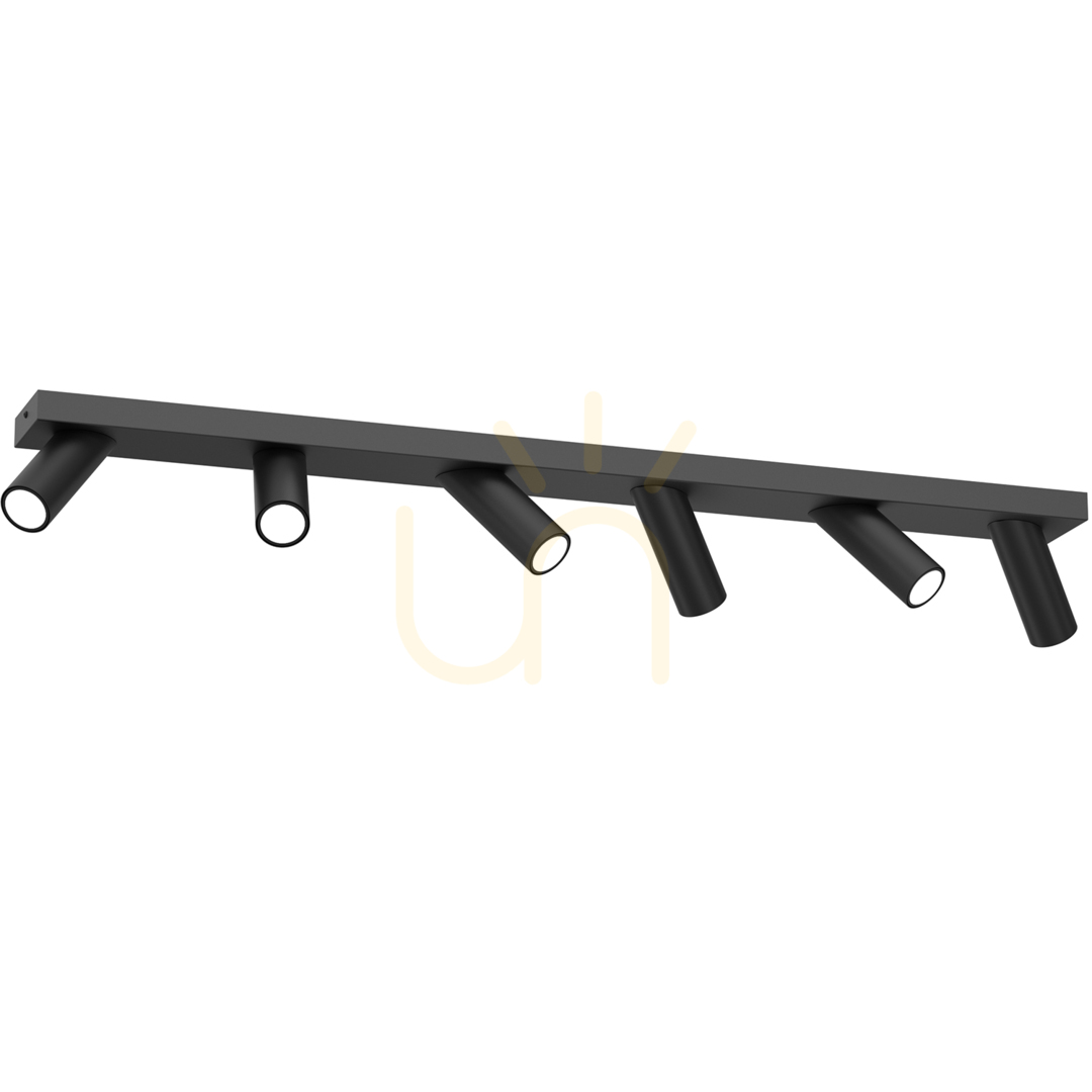 Spot Tublon Schwarz 6Xgu10