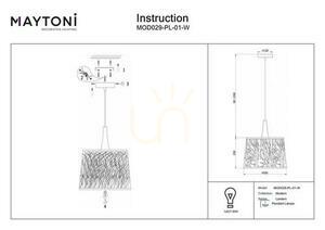 LANTERN Hängeleuchte MOD029-PL-01-W Maytoni small 5