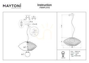 PLEC P364PL-01G Pendelleuchte Maytoni small 3