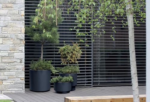 Prüfen Blumentopf Prosperplast HEOS frostsicher UV-beständig Anthrazit 46 cm DBHEN470-S433