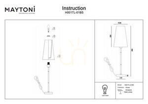 ZARAGOZA Tischleuchte H001TL-01BS Maytoni small 3