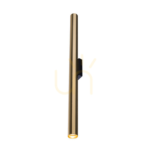 Prüfen Wandleuchte Antigo Akadi K 70 cm Messing poliert Schwarz LED MR11 8877