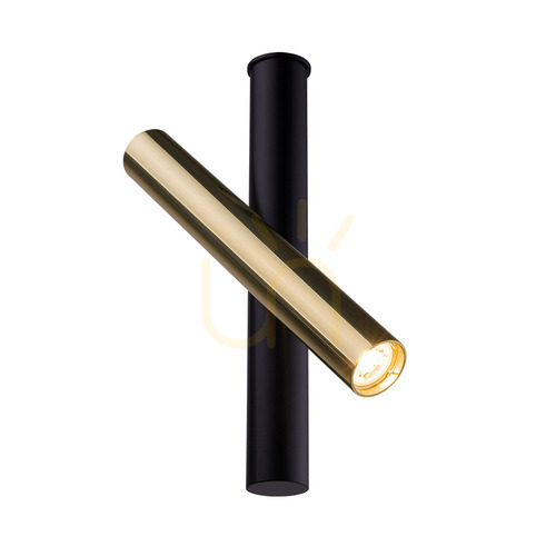 Prüfen Strahler Antigo Akadi R1 Messing poliert Schwarz LED MR11 304 mm 8893