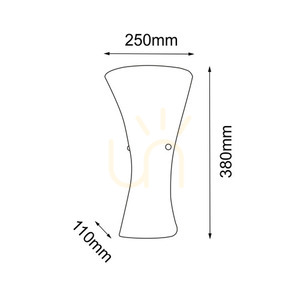 Wandleuchte Antigo Button 8170 2-flammig Messing poliert Glas E27 38 cm small 1