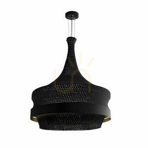 Pendelleuchte Antigo Dota schwarz 80 cm 2-flammig LED E27 5030 small 0