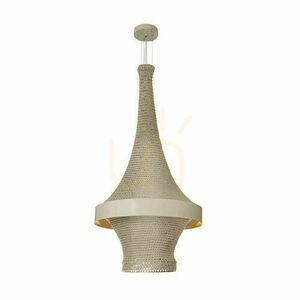 Pendelleuchte Antigo Dota beige 60 cm Baumwolle Stahl LED 3000K 5035 small 0