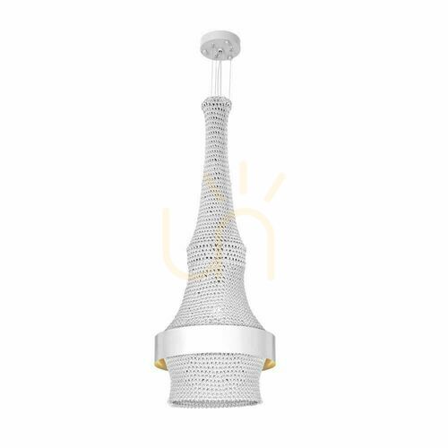 Prüfen Pendelleuchte Antigo Dota I weiß 40 cm 2-flammig E27 LED 5037