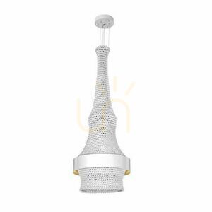 Pendelleuchte Antigo Dota I weiß 40 cm 2-flammig E27 LED 5037 small 0