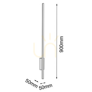 Wandleuchte Antigo Ebora 8241 LED Messing matt Schwarz 90 cm 3000K small 1