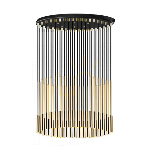 Prüfen Pendelleuchte Antigo Lara 35 Messing poliert Schwarz LED G9 42 cm 8348
