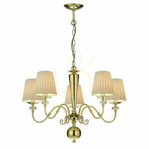 Pendelleuchte Antigo Lilosa 5-flammig Messing poliert E14 75 cm 8679 small 0