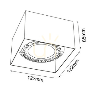 Deckenleuchte Antigo Cage weiß ES111 LED 12,2 cm Stahl Kunststoff 1268 small 1