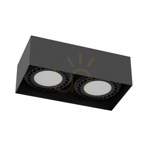 Prüfen Deckenleuchte Antigo Cage 2-flammig schwarz LED ES111 1269