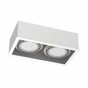 Deckenleuchte Antigo Cage 2-flammig weiß LED ES111 Stahl 1274 small 0