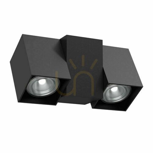 Prüfen Strahler Antigo Cube schwarz GU10 Stahl 95 mm 2294