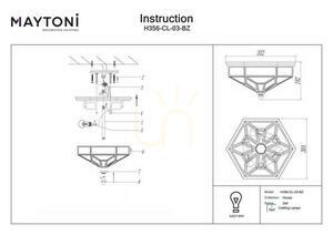 Plafond ZEIL H356-CL-03-BZ Maytoni small 4