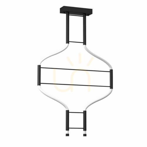Prüfen Pendelleuchte Antigo Alha S 2 LED schwarz 57 cm 4000K 9053