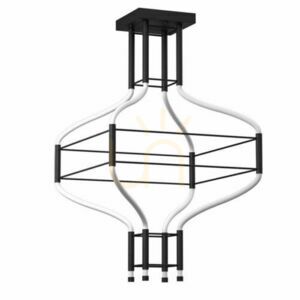 Pendelleuchte Antigo Alha S 4-flammig LED schwarz 61,4 cm Stahl 9055 small 0
