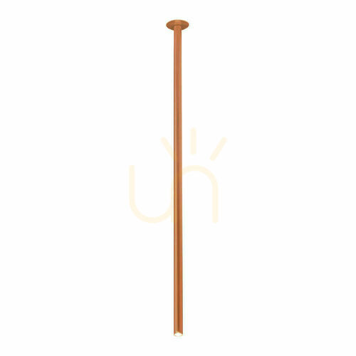 Prüfen Einbauleuchte Antigo Alha T Kupfer matt Stahl 130 cm G9 LED 9443