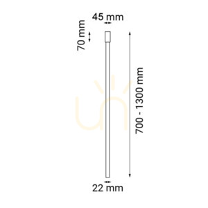 Plafond Antigo Alha Y weiß Stahl G9 LED 70 cm 9128 small 1