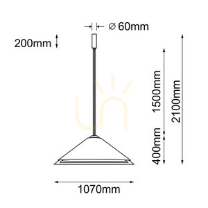 Pendelleuchte Antigo Ponte 107 LED schwarz 3000K 5049 small 1