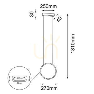 Pendelleuchte Antigo Agaro 27 LED schwarz 3000K 5306 small 1