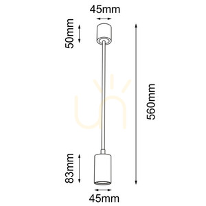 Pendelleuchte Antigo Dakata schwarz MR11 LED 56 cm Aluminium Stahl 5632 small 1