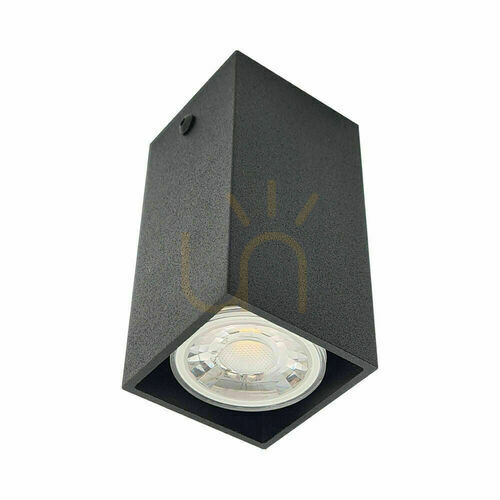 Prüfen Plafond Antigo Doha schwarz Stahl MR11 8 cm 1095