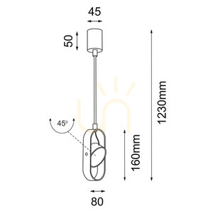 Pendelleuchte Antigo Furoku LED schwarz 123 cm 3000K 7936 small 1