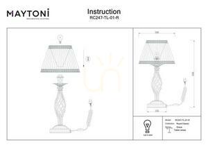 GRACE Tischleuchte RC247-TL-01-R Maytoni small 3