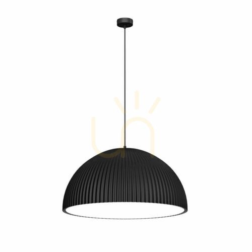 Prüfen Pendelleuchte Antigo Gandra schwarz matt 60 cm E27 LED 5024