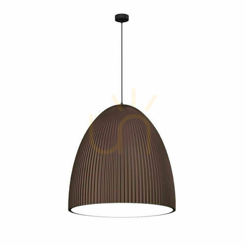 Prüfen Pendelleuchte Antigo Gandra 60x60 cm schokolade matt E27 LED 5040