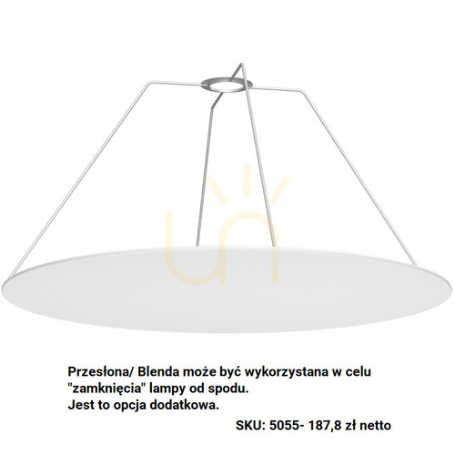 Prüfen Lampenblende Antigo Gandra 5055 weiß transluzent 50x24 cm Stoff Stahl