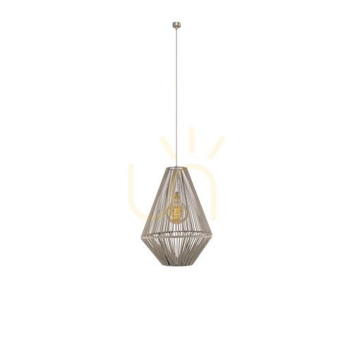 Prüfen Pendelleuchte Antigo Hagata 1 beige Stahl/Baumwolle E27 40 cm 5127
