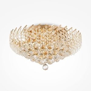 Goldene Deckenleuchte Maytoni Karolina DIA120-09-G, 9×E14, Ø 51 cm small 0