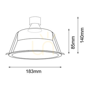 Einbauleuchte Antigo Kami weiß ES111 18,3 cm 7379 small 1