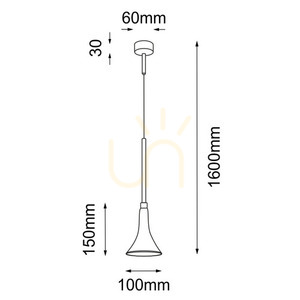 Pendelleuchte Antigo Kanzaki schwarz LED 3000K Aluminium 10 cm 7940 small 1