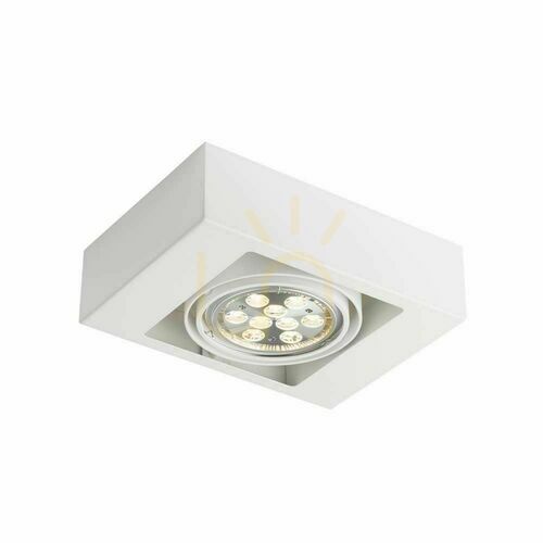 Prüfen Plafond Antigo Koga weiß LED ES111 25x18 cm 7115