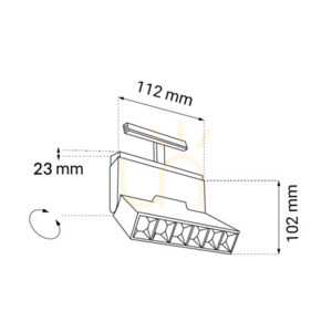 Scheinwerfer Antigo Komatsu Dot Move magnetisch weiß LED 11,2 cm 6598 small 1