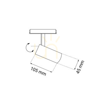 LED Magnetschienen-Spot Antigo Komatsu weiß 4,5 cm 4000K 6642 small 1