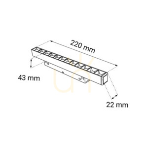 Magnetischer LED Spot Antigo Komatsu Dot weiß 22 cm 3000K 6645 small 1