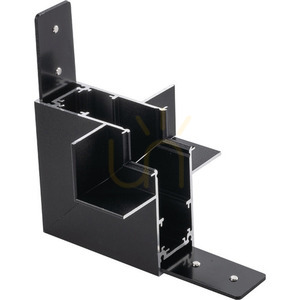 Sammelschienenverbinder L Antigo Komatsu 48V Unterputz Wand Decke schwarz 6513 small 0