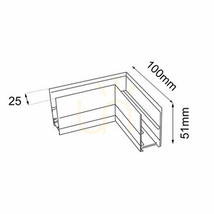 Sammelschienenverbinder L Aufputz Antigo Komatsu 48V schwarz 6517 small 1