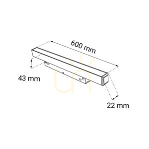 Scheinwerfer Antigo Komatsu magnetisch schwarz LED 60 cm 3000K 6544 small 1