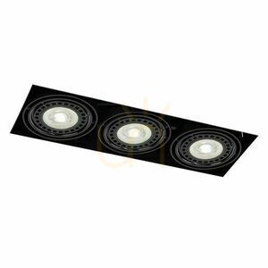 Einbauleuchte Antigo Komoro 3-flammig schwarz GU10 LED ES111 3310 small 0